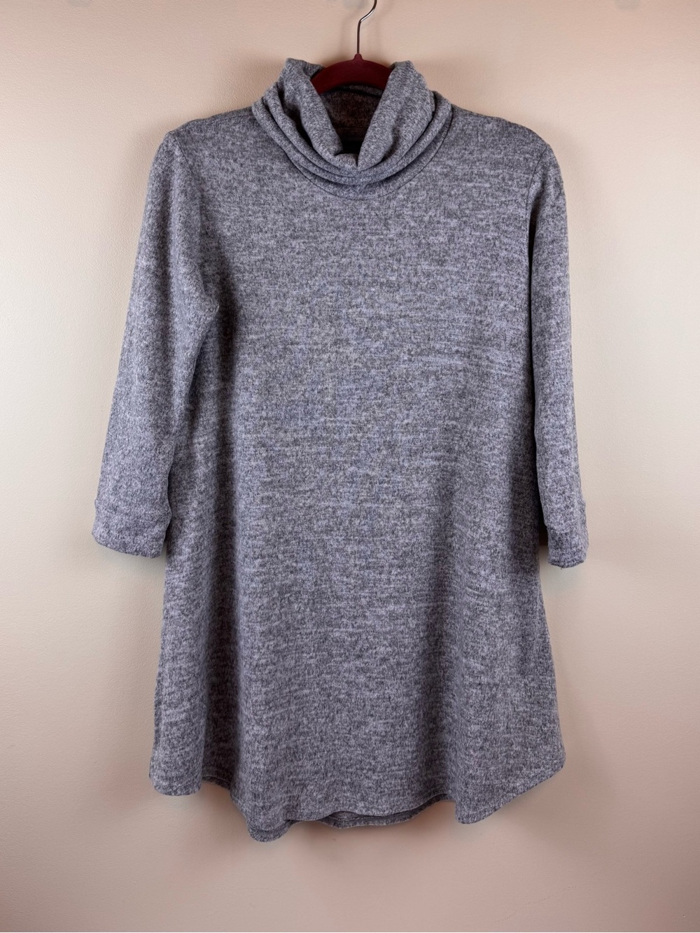 Abbeline 3/4 Sleeve Cowneck Knit Dress